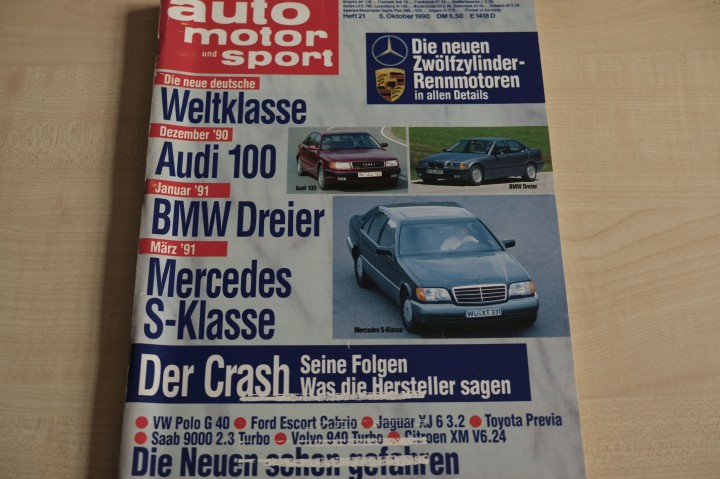 Deckblatt Auto Motor und Sport (21/1990)